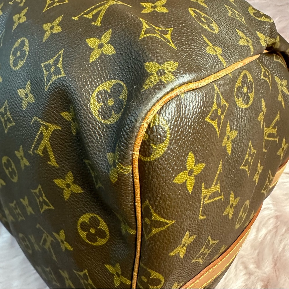 🟥 SOLD! Louis Vuitton Keepall 60 Bandouliere Monogram Duffle Bag Travel Luggage - Picture 11 of 17
